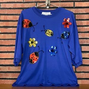 Vintage Peter Valentine Top SZ - M